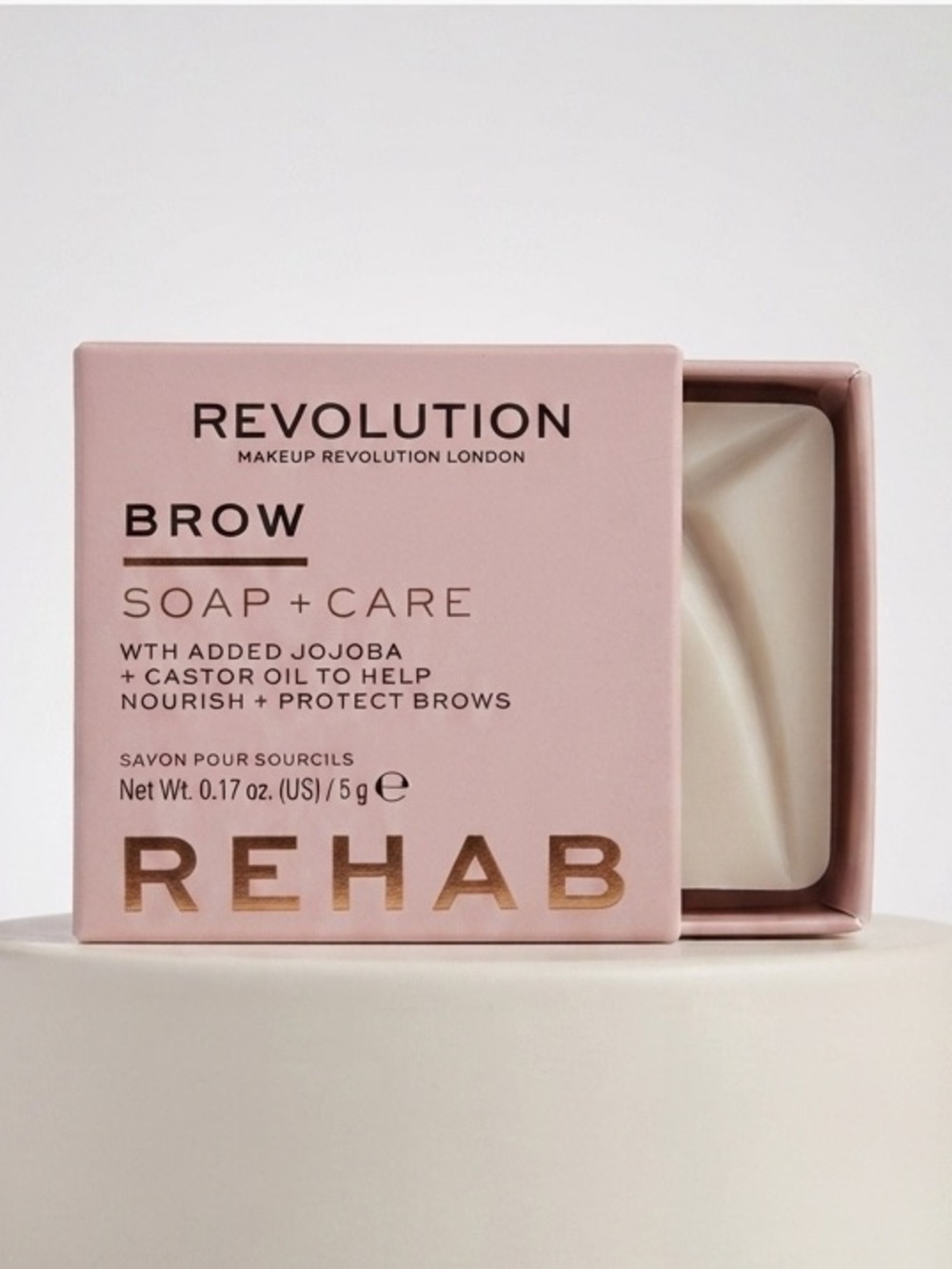 Revolution Brow Soap + Care in Pink and Gold